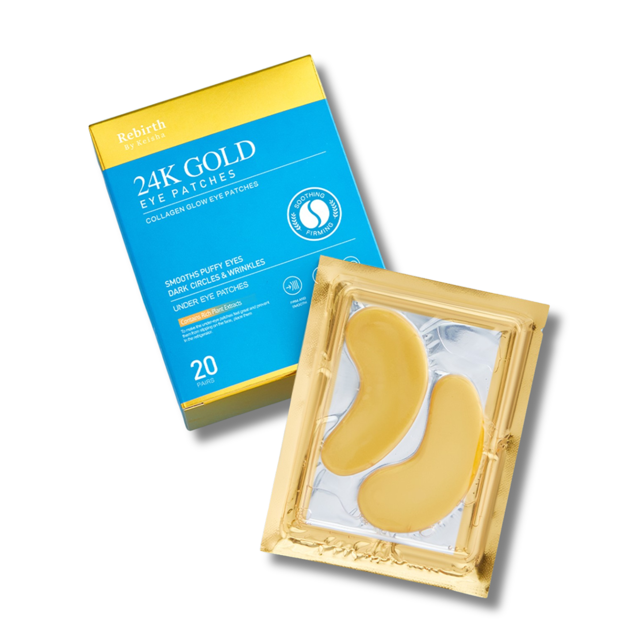 24K Gold Collagen Glow Eye Patches